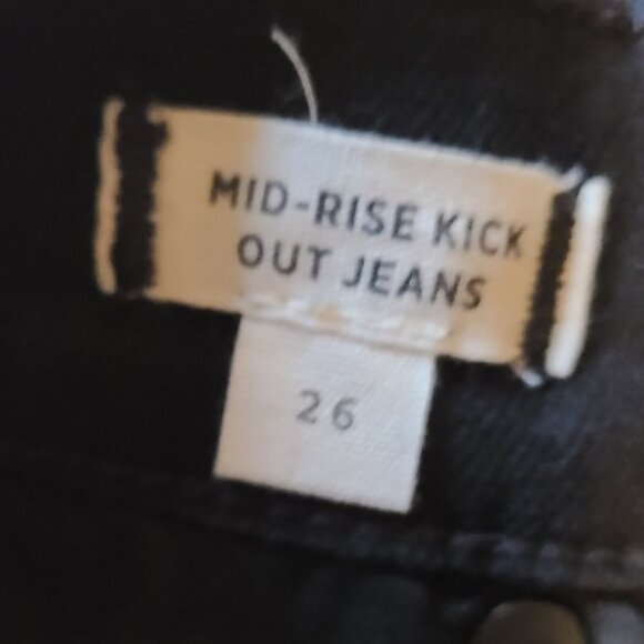 NEW NWOT! MADEWELL HIGH/MID-RISE KICK OUT JEANS CROPPED STRETCH DENIM sz 26 - Picture 7 of 8
